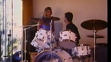 drummer girl .vintage