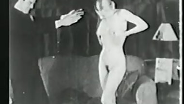 Nice hard fuck in the tight pussy of this cute young vintage porn starlette