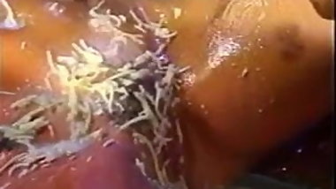 Classic porn with pasta