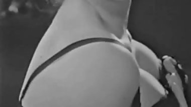 Lady Shows All 88 (Black and White Vintage)