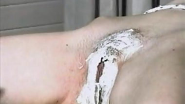 dyke shaves and licks her partner
