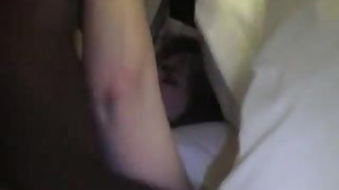 Interracial wife dirty talks and humiliates husband