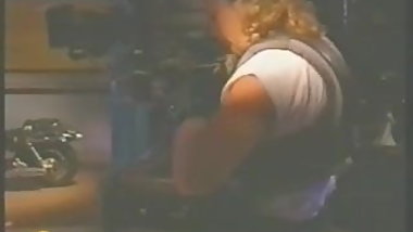 Backstage at a vintage porn shoot