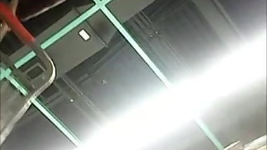 Upskirt - Mature MILF blue panties