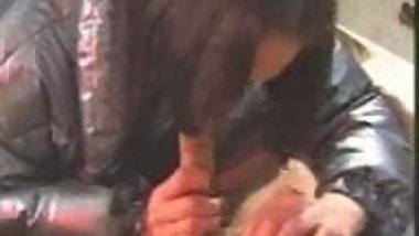 Silver puffy coat fuck (unknown movie)
