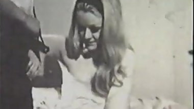 Lusty Couple Having Doggystyle Fuck in Bedroom (Vintage)
