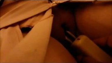 Tattooed MILF restrained in vintage getting  orgasm