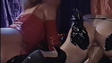 Master bangs his latex hoes