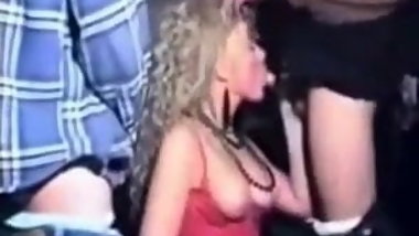 Retro Gang Bang in an adult theatre