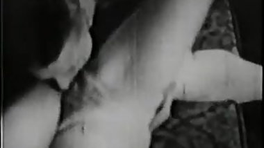 mouth, tongue and a vibrator session - circa 40s