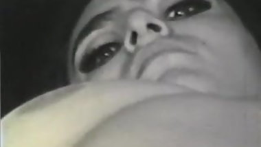 cute and hornie chubby in the bed - circa 60s