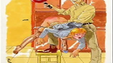 BDSM Vintage Cartoon Spank
