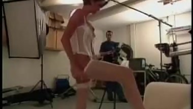 short haired girl and photographer