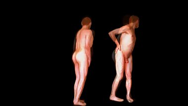 0150 retro vintage movie naked for everyone black background