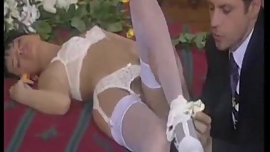 Lua de mel vintage com esposa puta