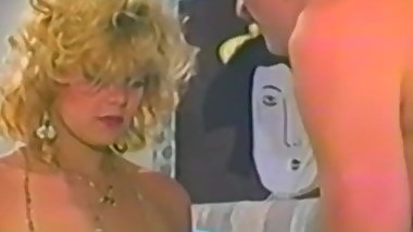 Blonde chick services a hairy dick and waits for cumshot
