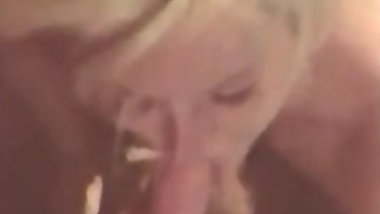 Blowjob with big CREAMY load in mouth from german film