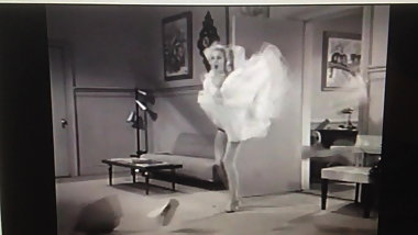 Secretary's Blown Skirt