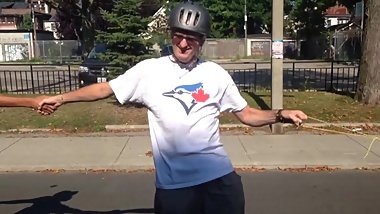 strong daddy gives teens ride