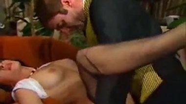 Hairy Vintage Pussy Fucked And Cumshot On Her Body