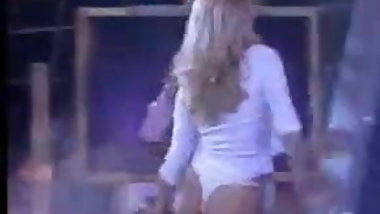Susana Reche Striptease from unknown tv prog