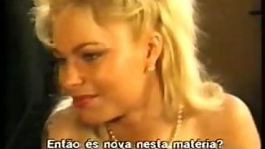 Her first lesbian scene in the porn world.