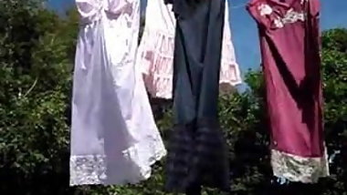 by a nice summer day