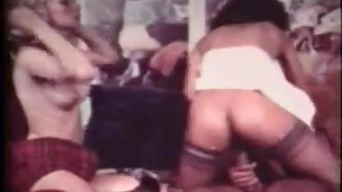 Vintage interacial threesome