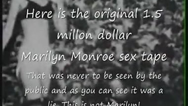 Marilyn Monroe Original $1.5 million sex tape lie!
